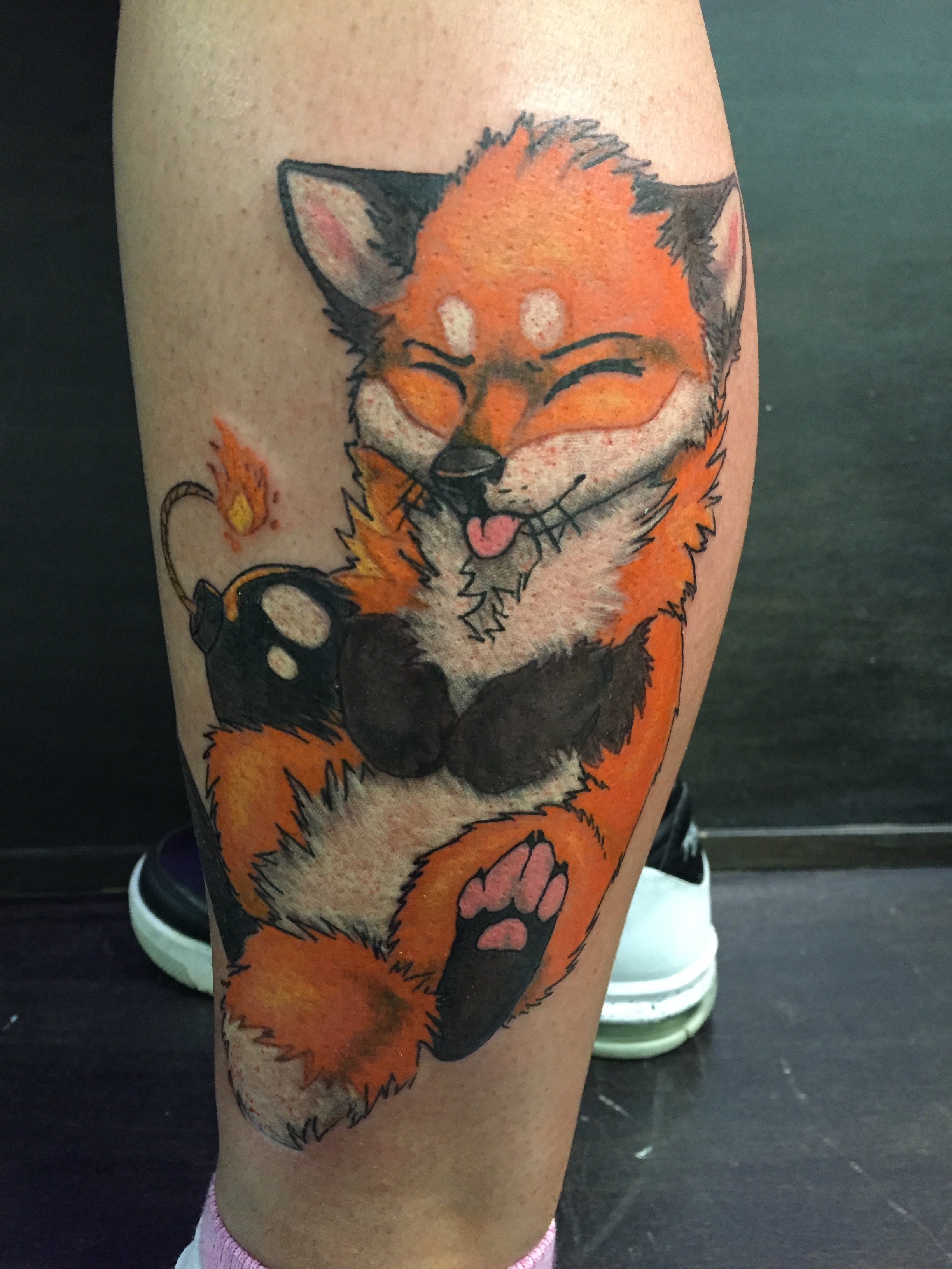 frisky fox tattoo