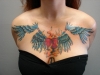flying heart chest piece