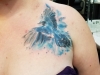 Watercolor artistic tattoo indy